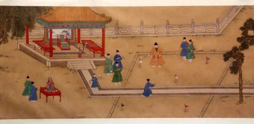 Ming Emperor Xuande Playing Chuiwan