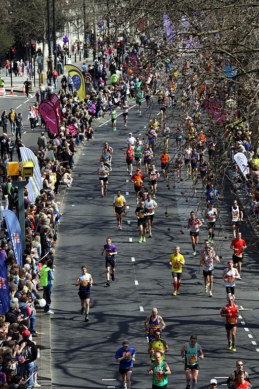 London Marathon at Victoria Embankment