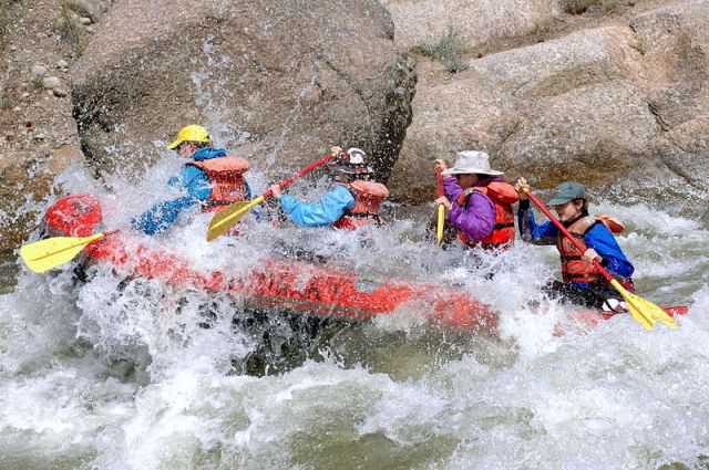Rafting on the Arkansas River, Colorado, USA