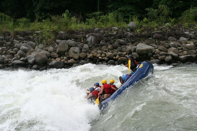 Rafting on the Pacuare River, Costa Rica.