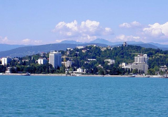 View on Sotsji from Black Sea