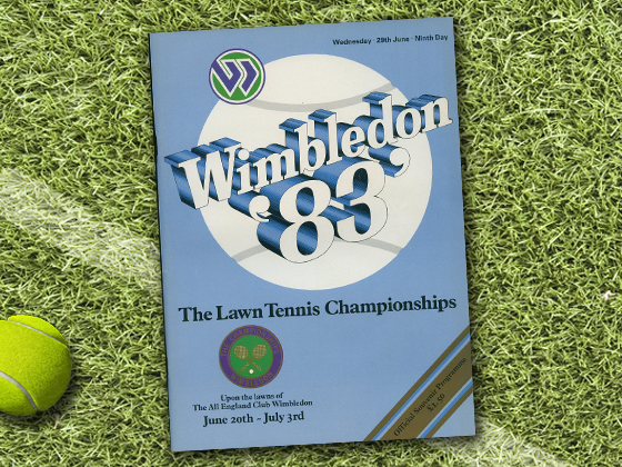 1983 Wimbledon Program