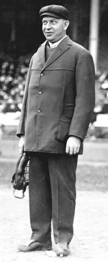 Bill Klem, the father of baseball umpires, in 1914