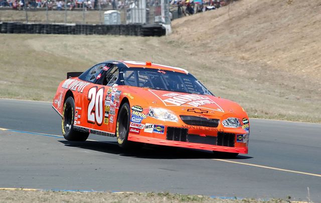 3-Time Sprint Cup Champion Tony Stewart on two wheels in 2005 at Infineon Raceway
