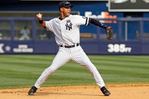 Derek Jeter of the New York Yankees, fielding, 8/9/10
