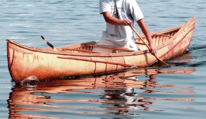 Birchbark canoe