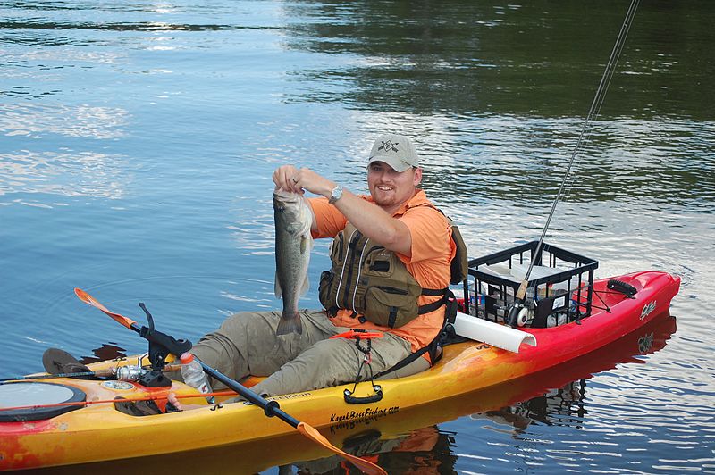 kayak fishing on bear creek lake