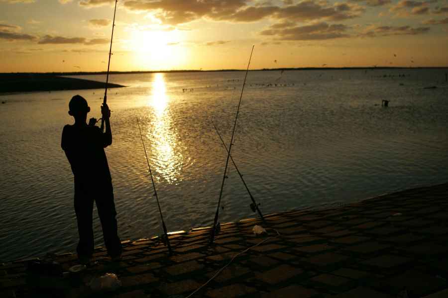 Fishing at Sunset